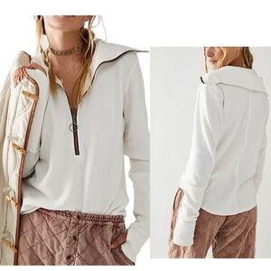 💥HOST PICK 💥 NWT LANE 1/2 ZIP FREE PEOPLE TOP SZ SMALL